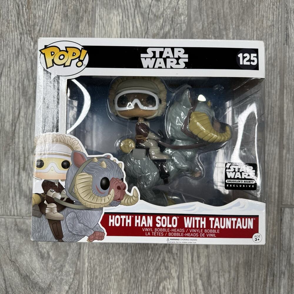 Funko Pop Smugglers Bounty 125 Hoth Han Solo with Tauntaun New